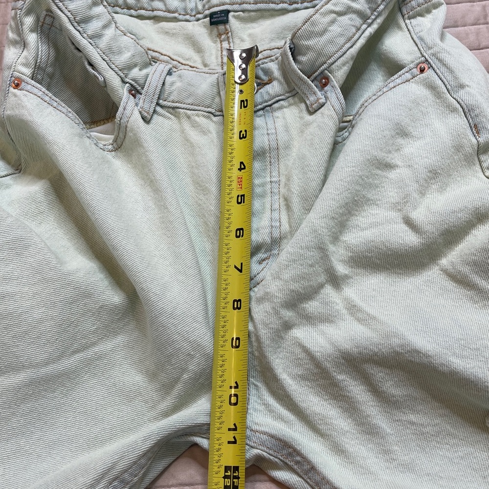 WILD FABLE WOMENS SIZE 6 Mint Distressed Denim Shorts - Picture 3 of 9